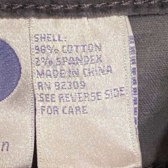 DG2 by Diane Gilman Straight Leg Velvet Jeans Dark Grey Stretch Women Size 8T - Picture 6 of 7